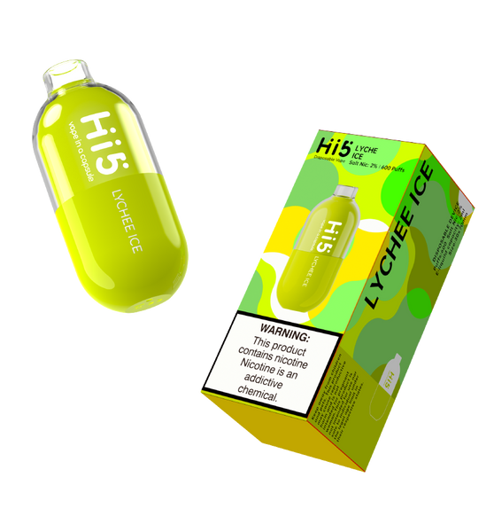 Hi5 Capsule Disposable Vape Lychee Ice Flavor