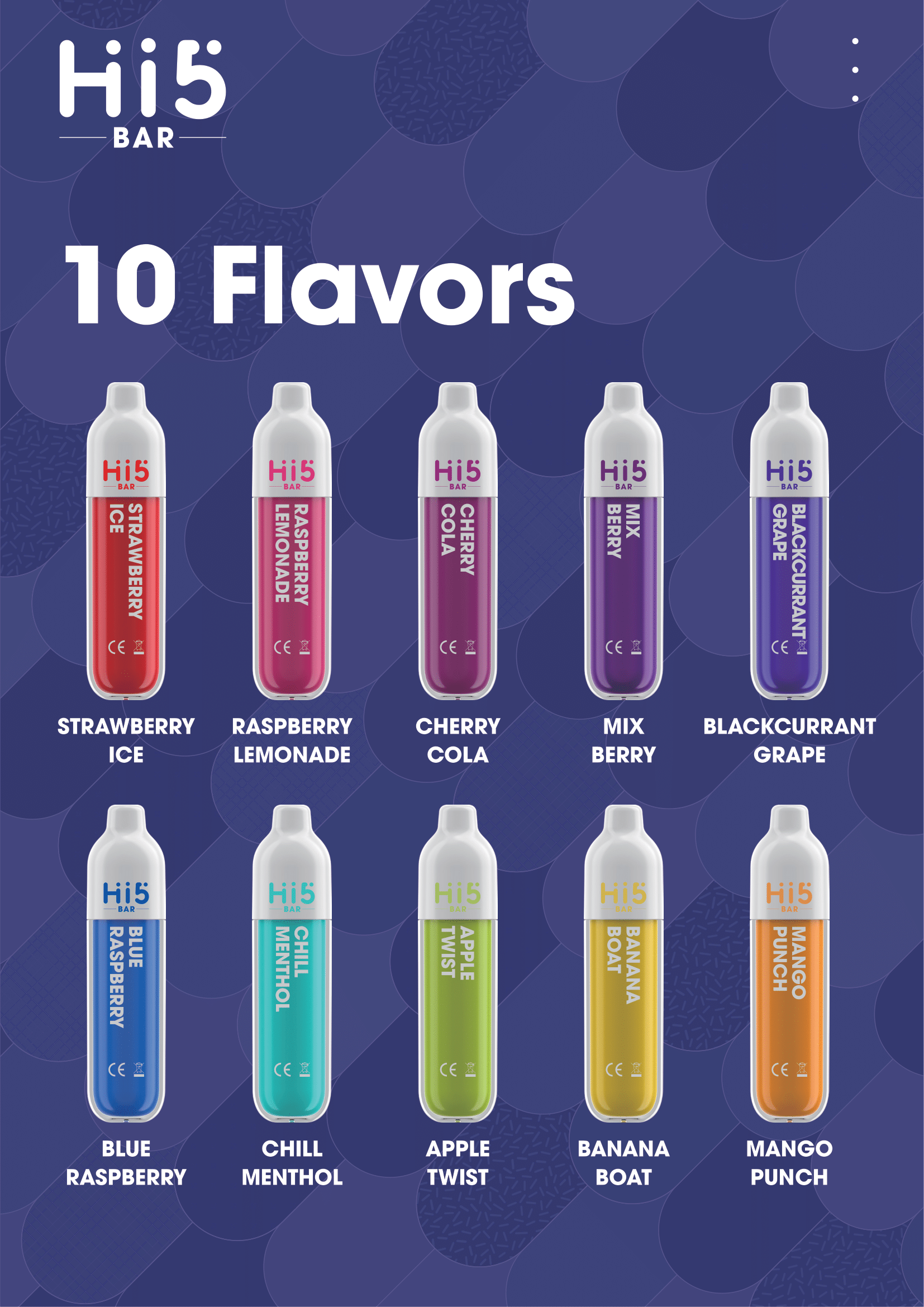 Hi5 bar Disposable Vape Mix Berry Flavor