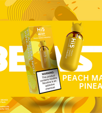 Hi5 Beast Disposable Vape Peach Mango Pineapple Flavor