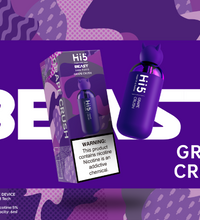 Hi5 Beast Disposable Vape Grape Crush Flavor