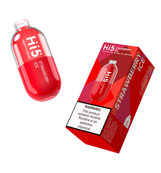 Hi5 Capsule Disposable Vape Strawberry Ice Flavor