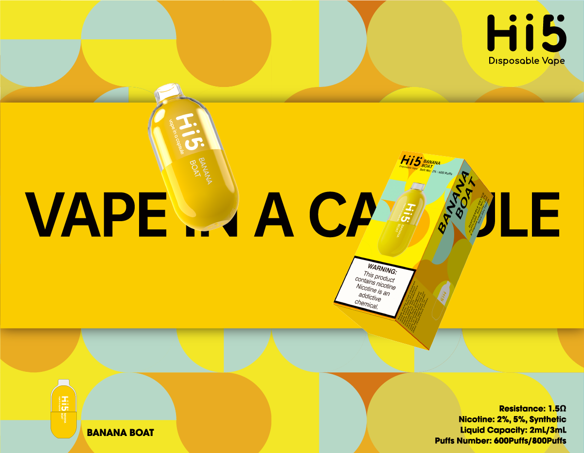 Hi5 Capsule Disposable Vape Banana Boat Flavor