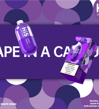 Hi5 Capsule Disposable Vape Grape Crush Flavor